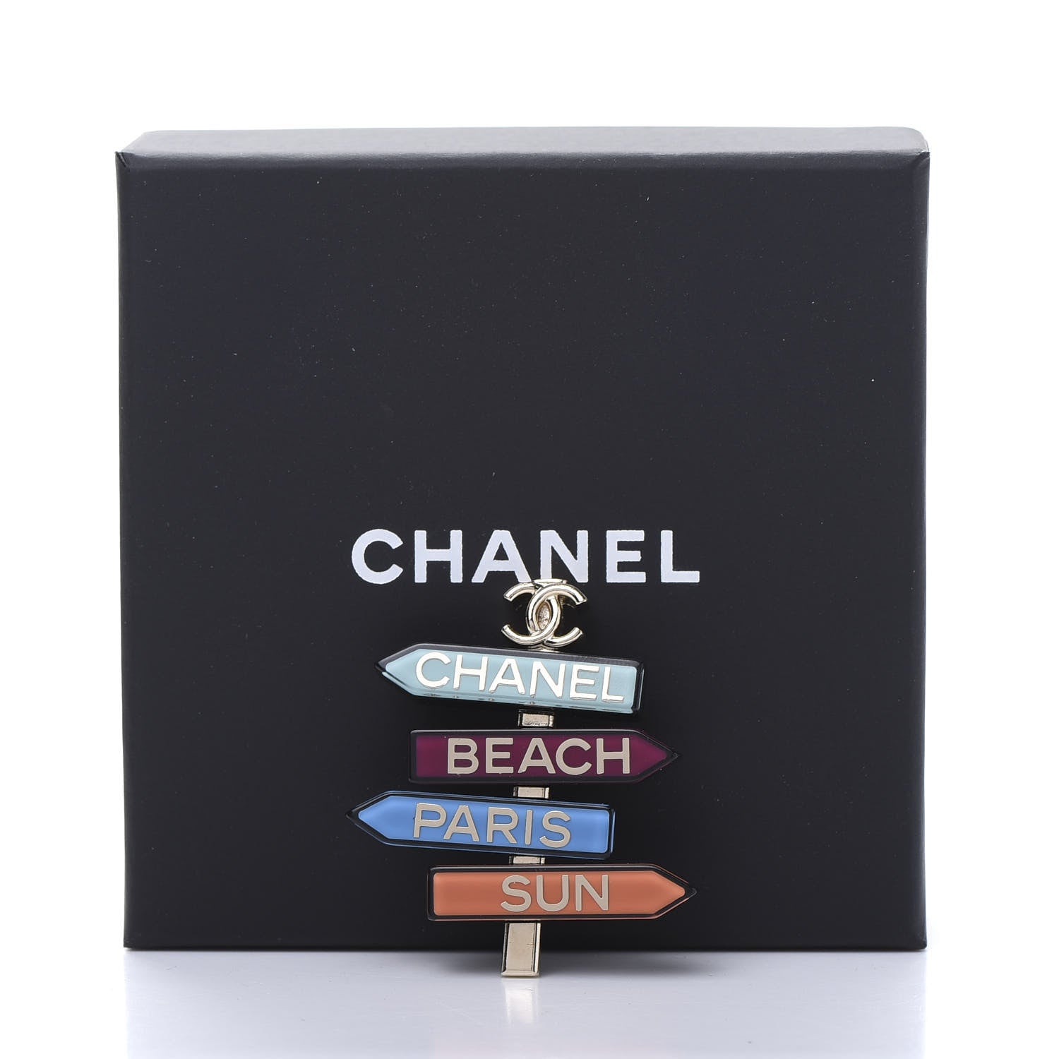Chanel Resin By The Sea Sign Brooch Multicolor 5 of 5