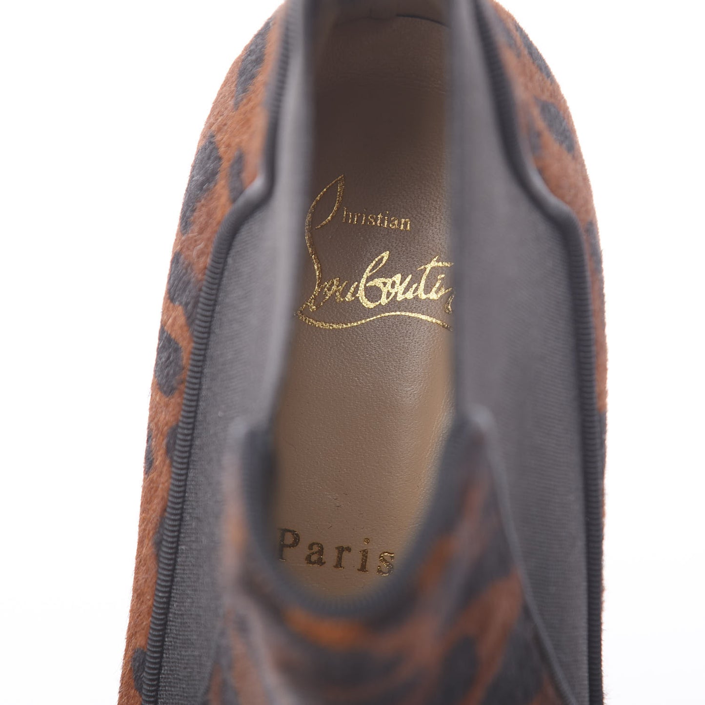 Calf Hair Leopard Print Marmada Flat Chelsea Boot 37 Roux