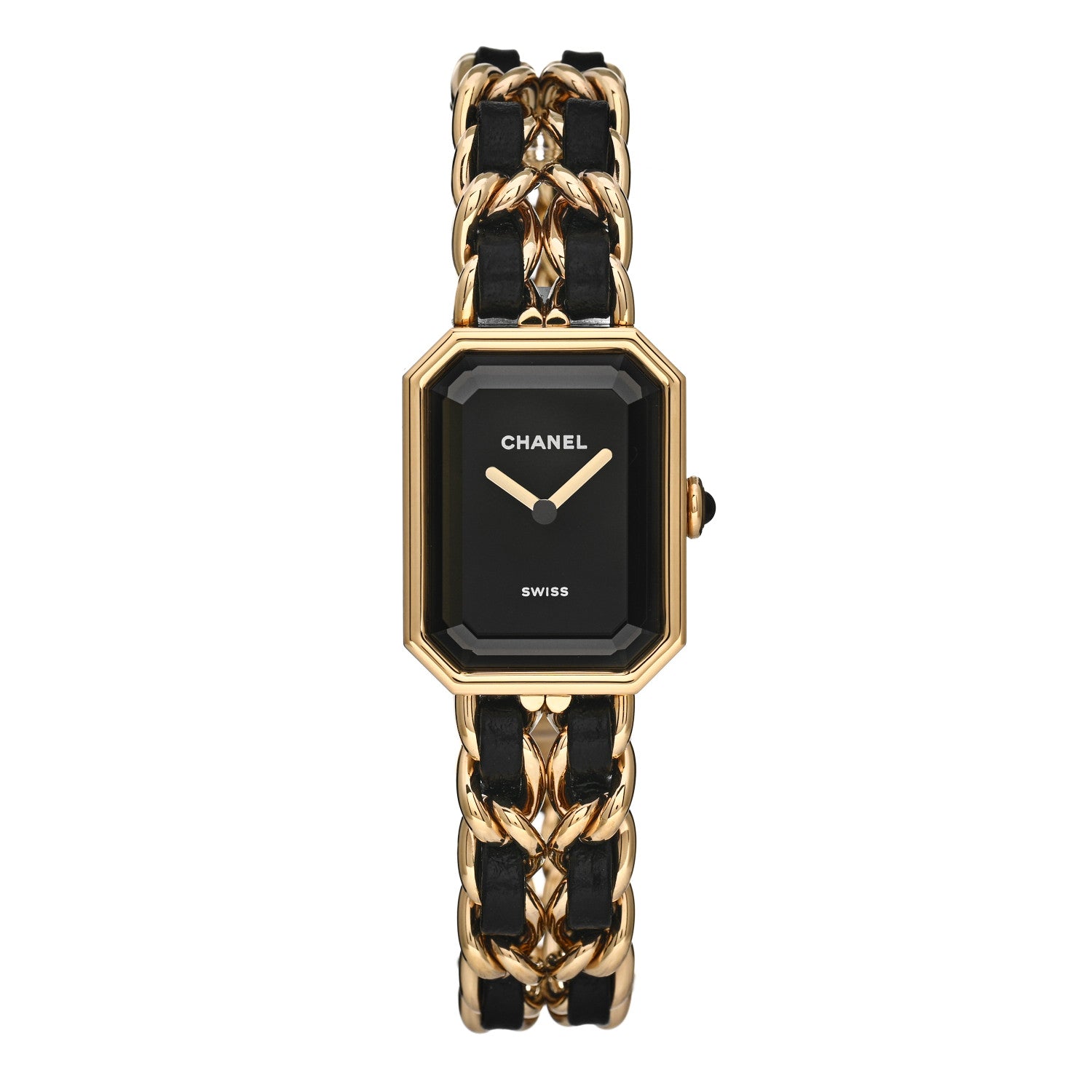 Chanel Stainless Steel Lambskin 20mm Chain Premiere Quartz Watch Gold M 1 of 5