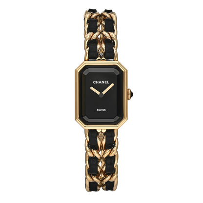Chanel Stainless Steel Lambskin 20mm Chain Premiere Quartz Watch Gold M 1 of 5