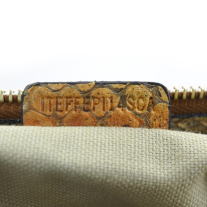 Burberry Python House Check Stitched Bridle Clutch Bag 9 of 9