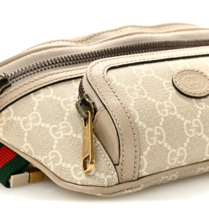 Gucci GG Supreme Monogram Textured Calfskin Web Retro Interlocking G Belt Bag Beige Mystic White Oatmeal 9 of 10