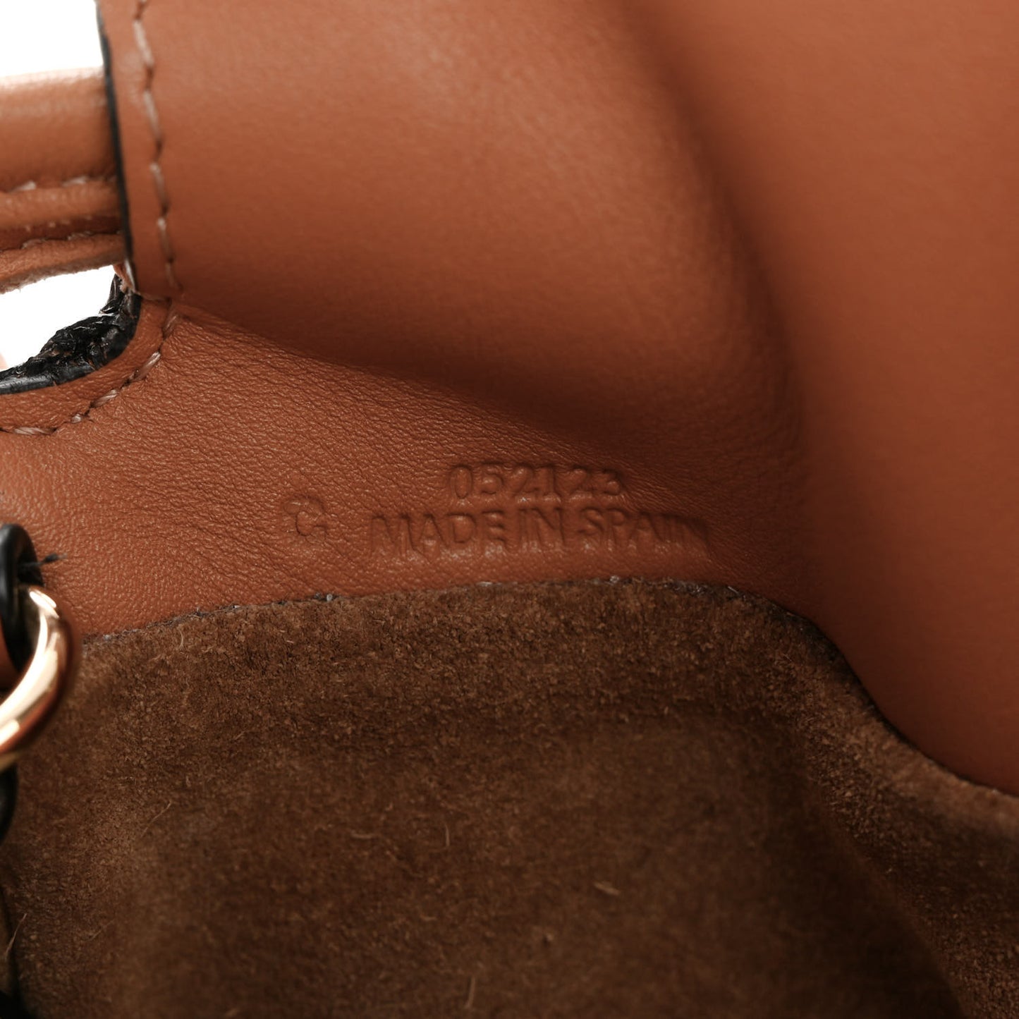 Calfskin Mini Flamenco Knot Clutch Warm Desert