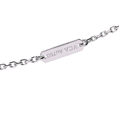 Van Cleef & Arpels 18K White Gold Mother of Pearl Vintage Alhambra Pendant Necklace 7 of 7