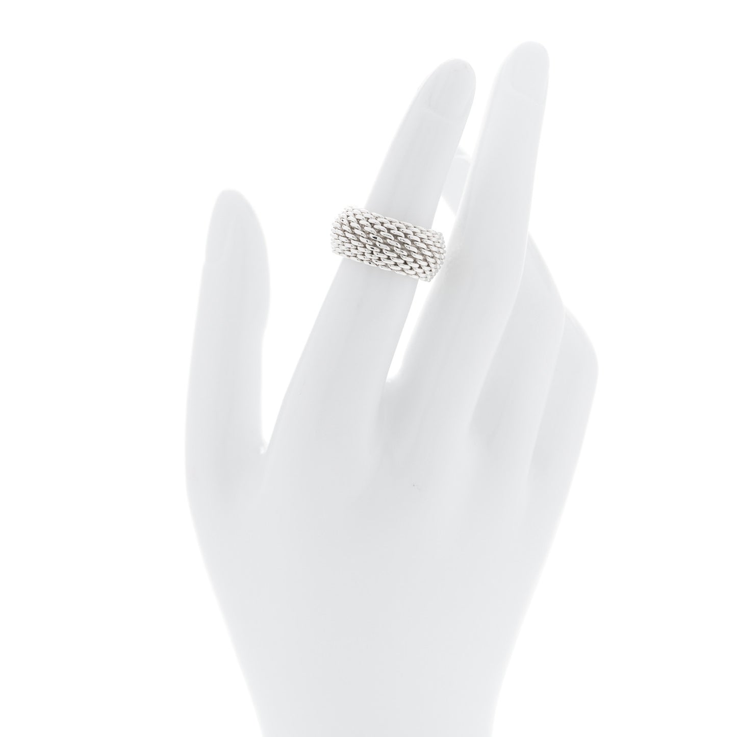 Sterling Silver Somerset Mesh Ring 48 4.5
