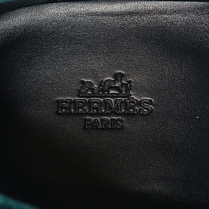 Hermes Velvet Mens Paris Loafers 43.5 Vert Fonce 9 of 9