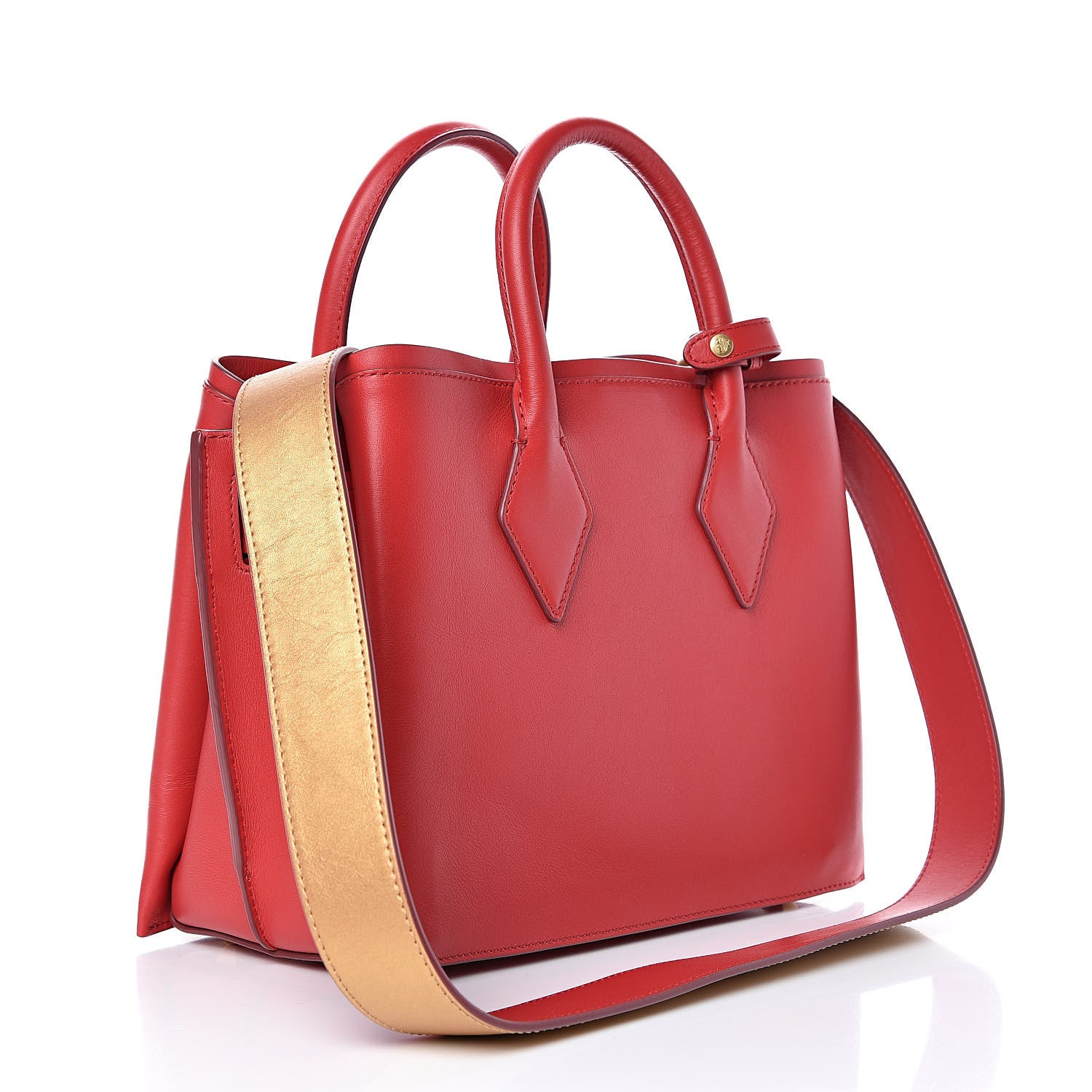 MCM Park Avenue Calfskin Medium Neo Milla Tote Ruby Red 3 of 8