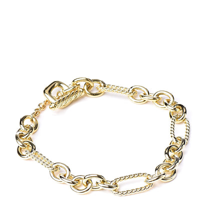 David Yurman 18K Yellow Gold Figaro Link Bracelet 1 of 4