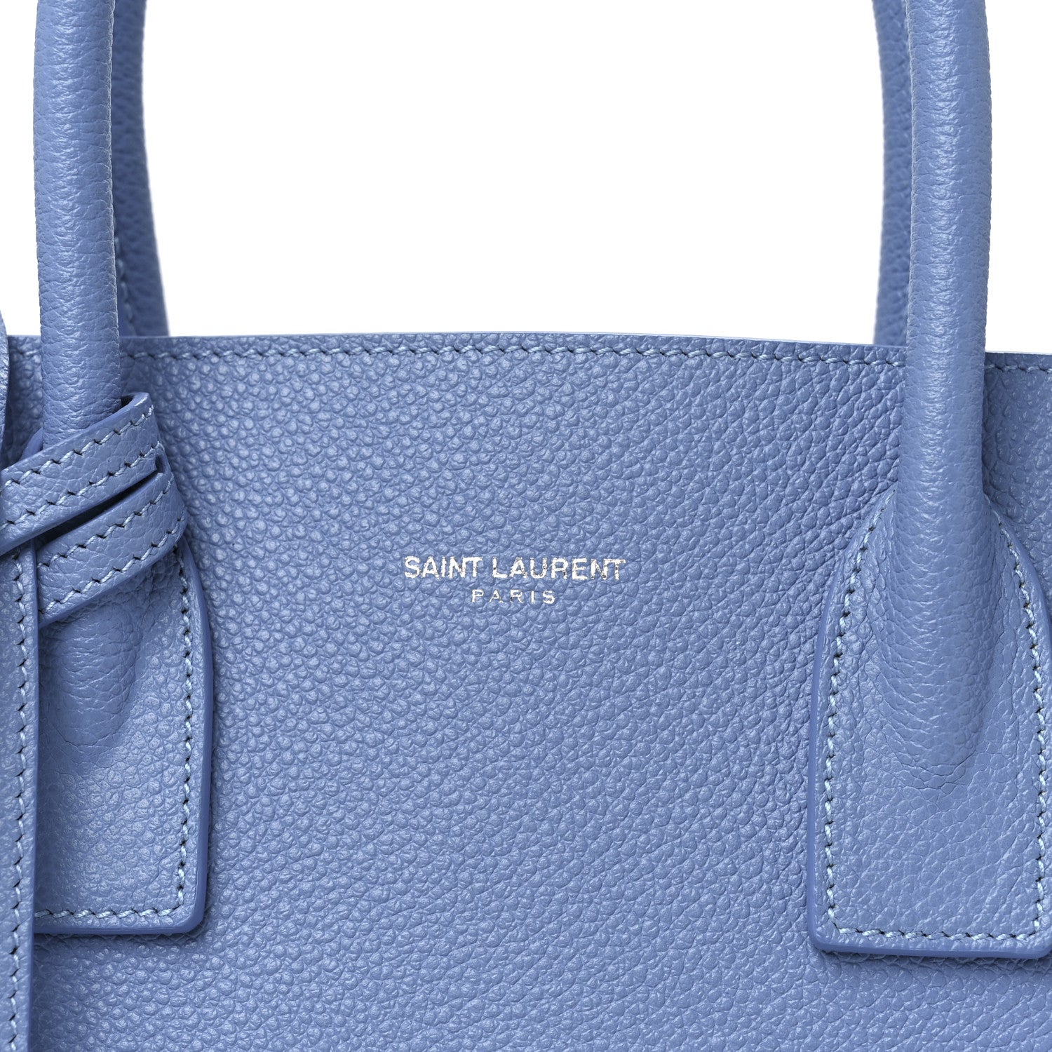Saint Laurent Grained Calfskin Small Sac De Jour Light Blue 7 of 12