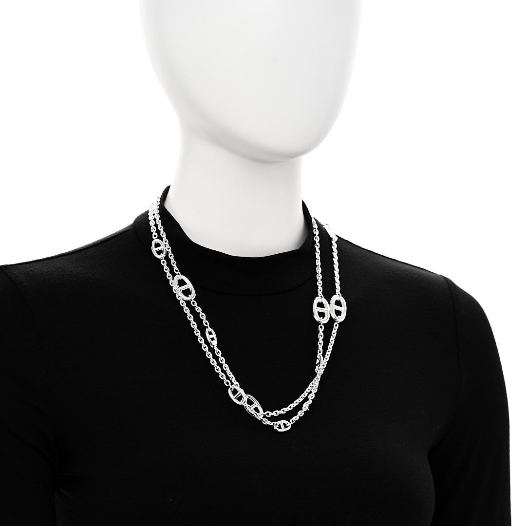 Hermes Sterling Silver Farandole Necklace 120 2 of 6
