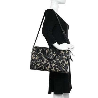 Gucci GG Supreme Monogram Arabesque Medium Boston Black 2 of 10