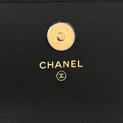 Chanel Lambskin Enamel Quilted Pending CC Flap Belt Bag Black 5 of 11