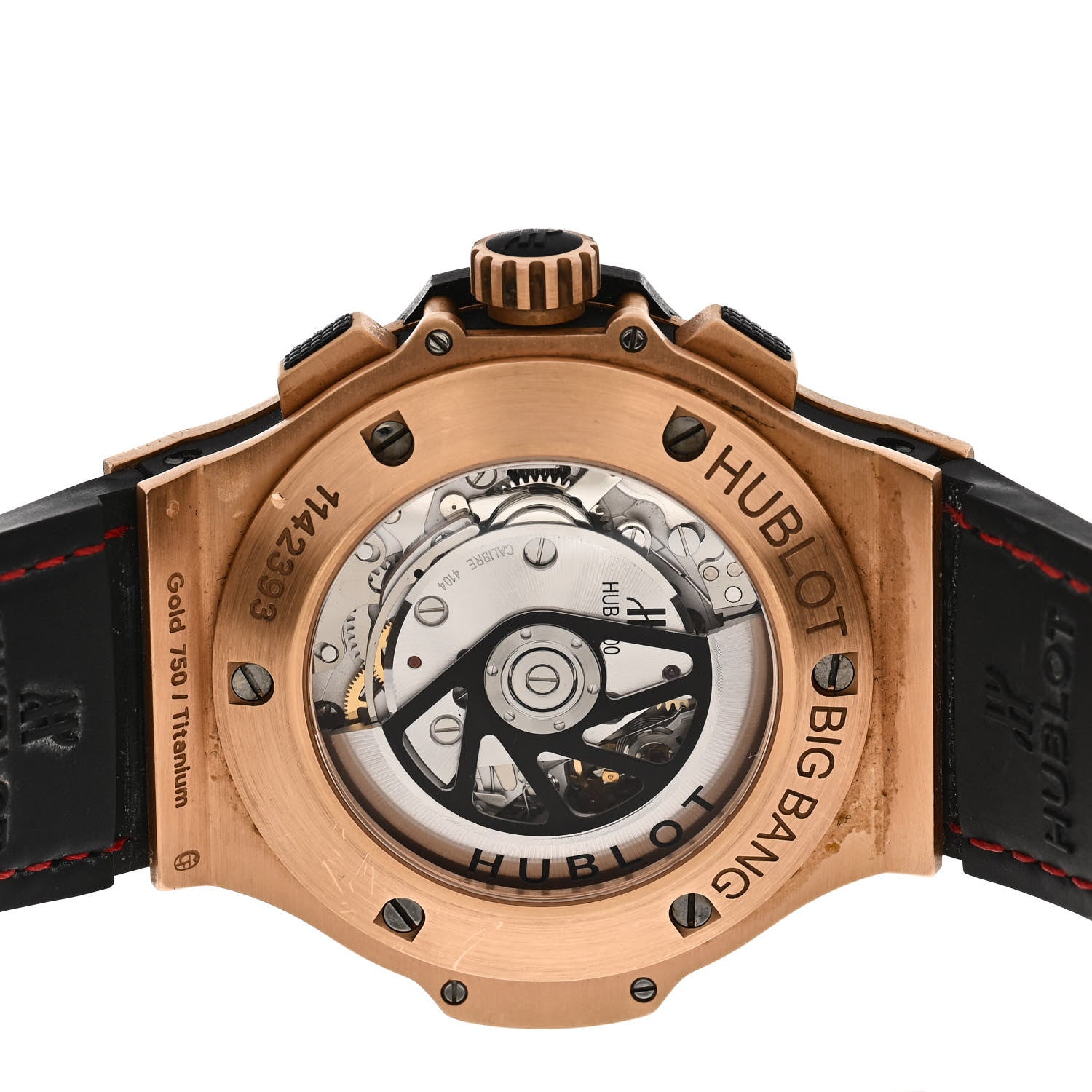 Hublot 18K Rose Gold Alligator 44mm Big Bang Automatic Watch Black 301.PX.1180.RX 4 of 4
