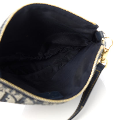 Christian Dior Monogram Mini Saddle Pochette Navy 5 of 9