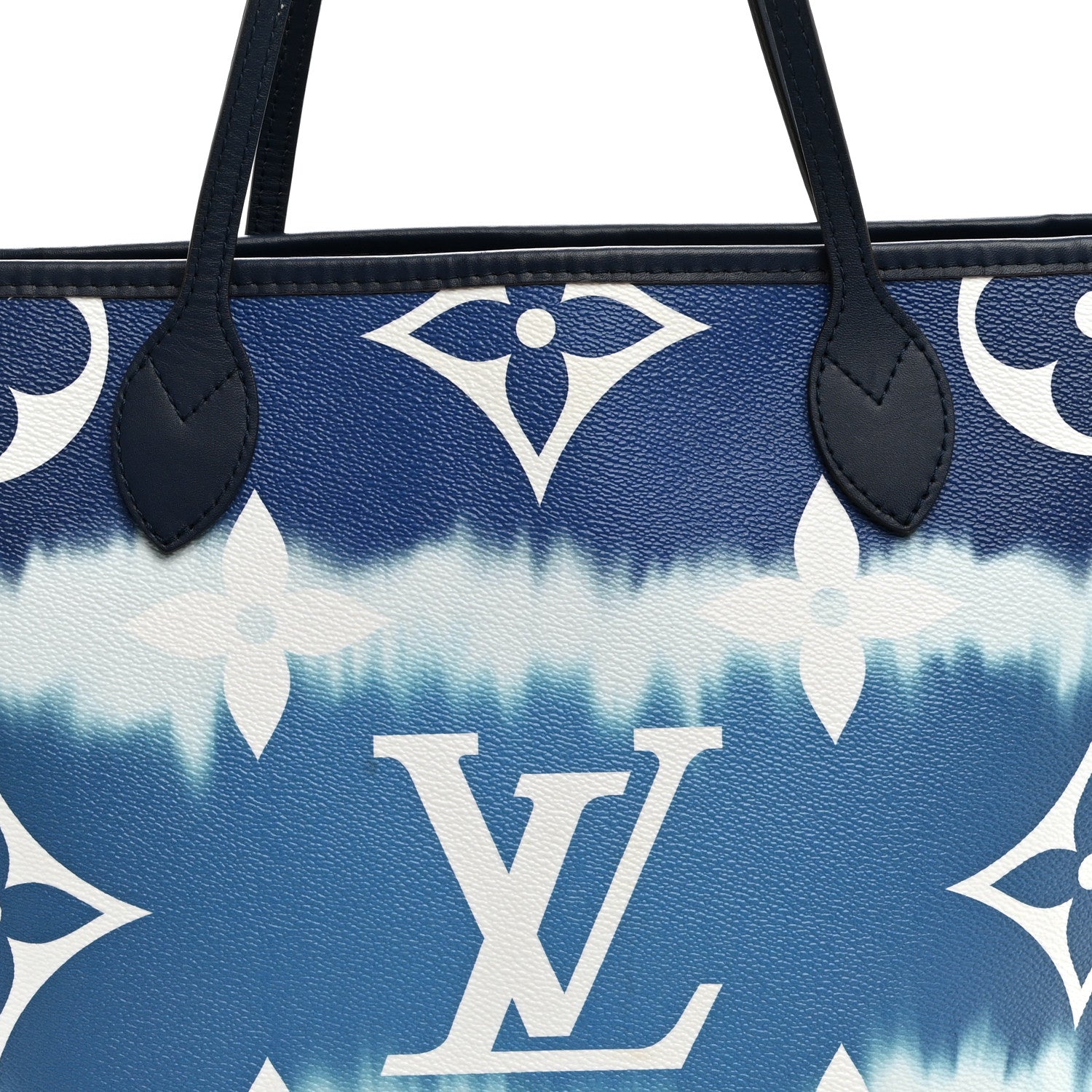 Louis Vuitton Monogram Escale Neverfull MM Blue 8 of 11