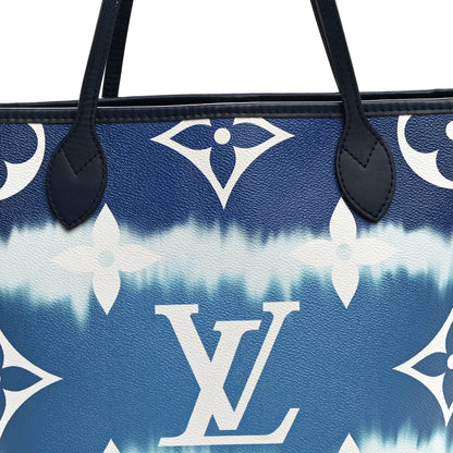 Louis Vuitton Monogram Escale Neverfull MM Blue 8 of 11
