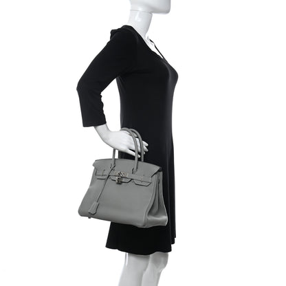 Hermes Togo Birkin 30 Gris Mouette 2 of 11
