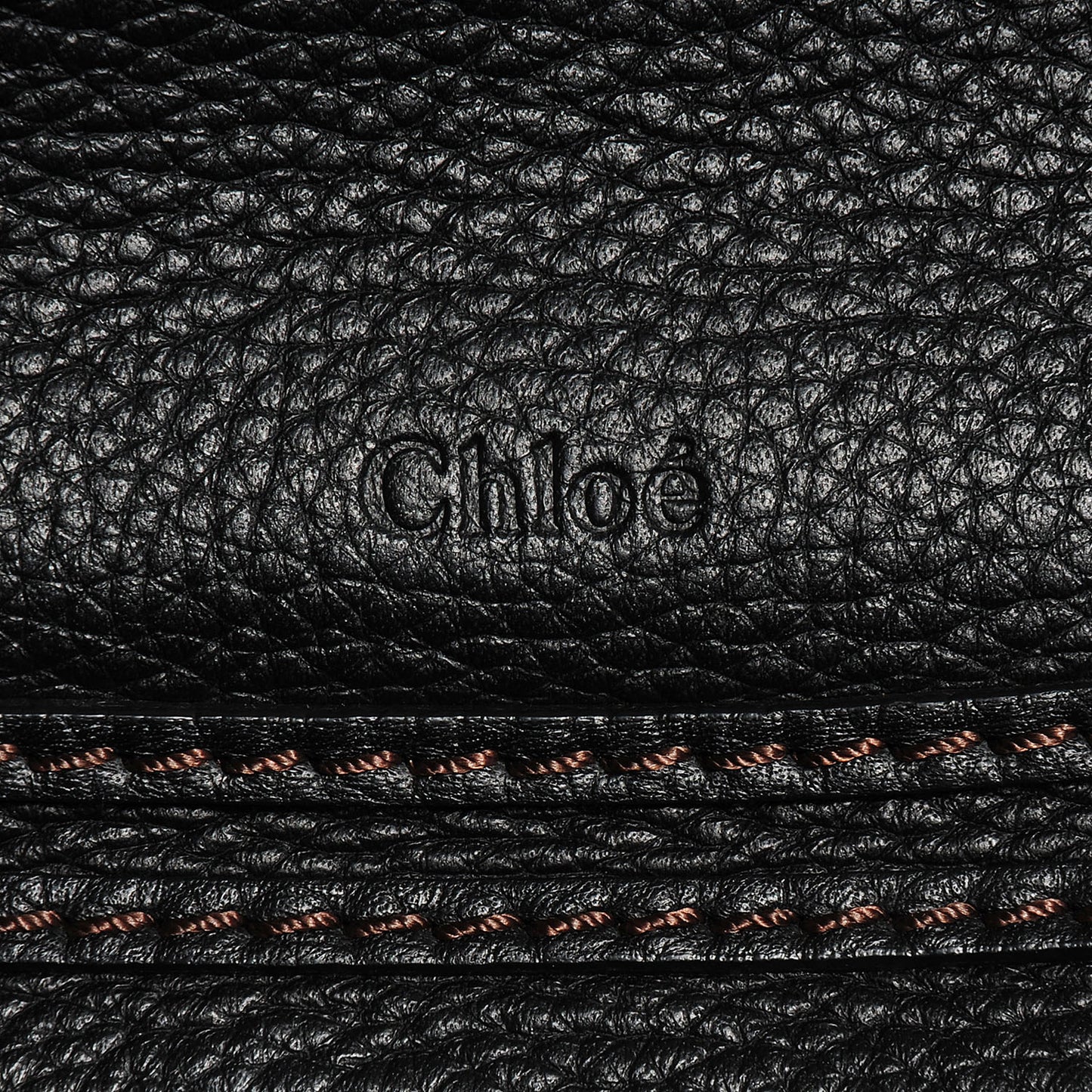 Calfskin Large Marcie Satchel Black