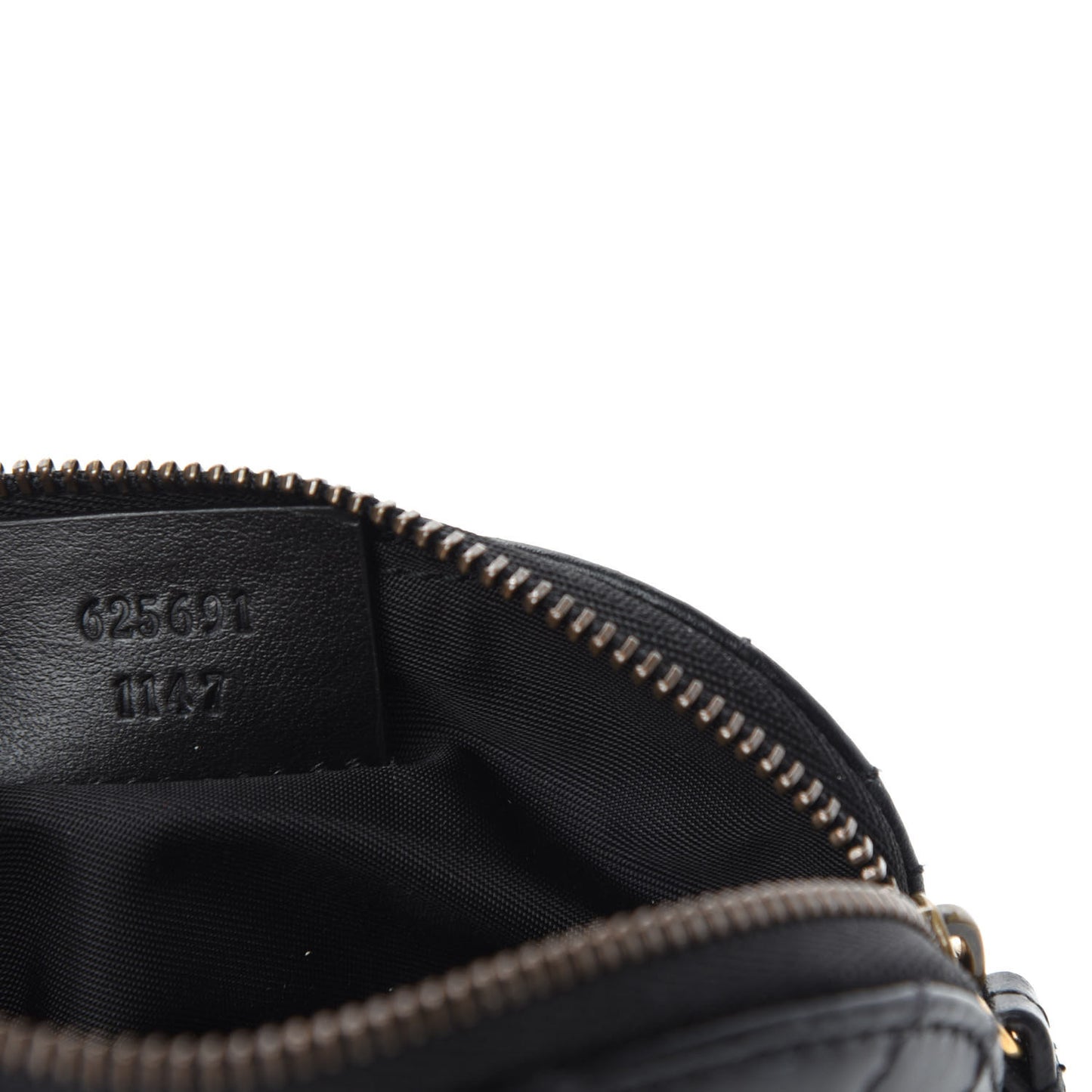 Calfskin Matelasse GG Marmont Key Pouch Black