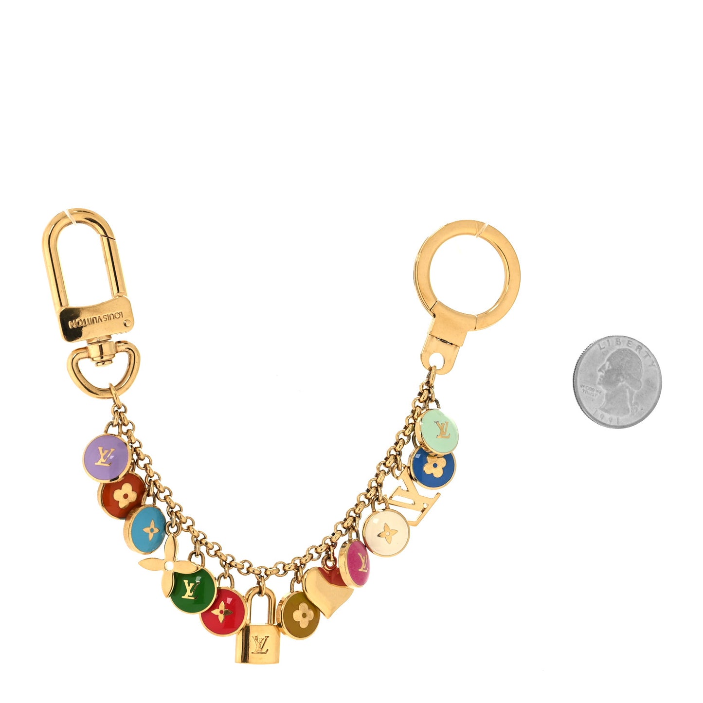 Pastilles Key Chain Bag Charm Multicolor
