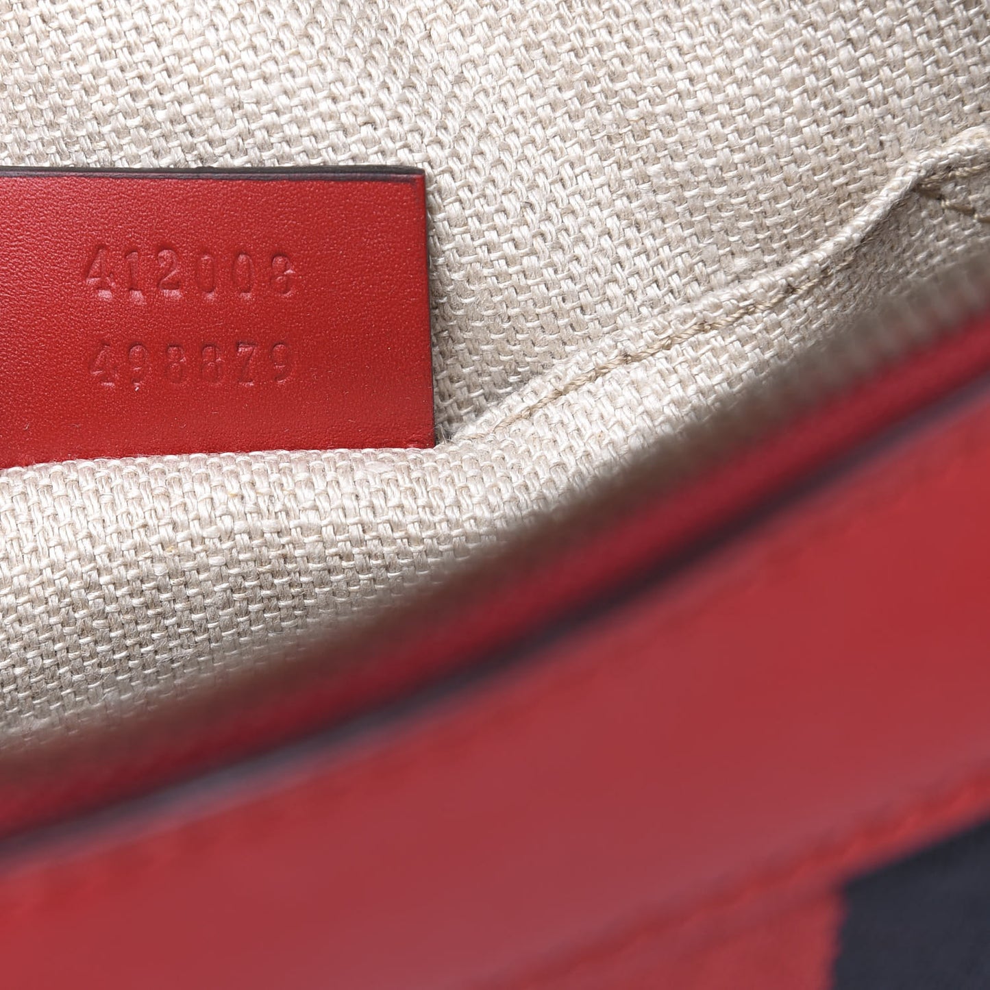 Calfskin Web Small Webby Bee Shoulder Bag Red