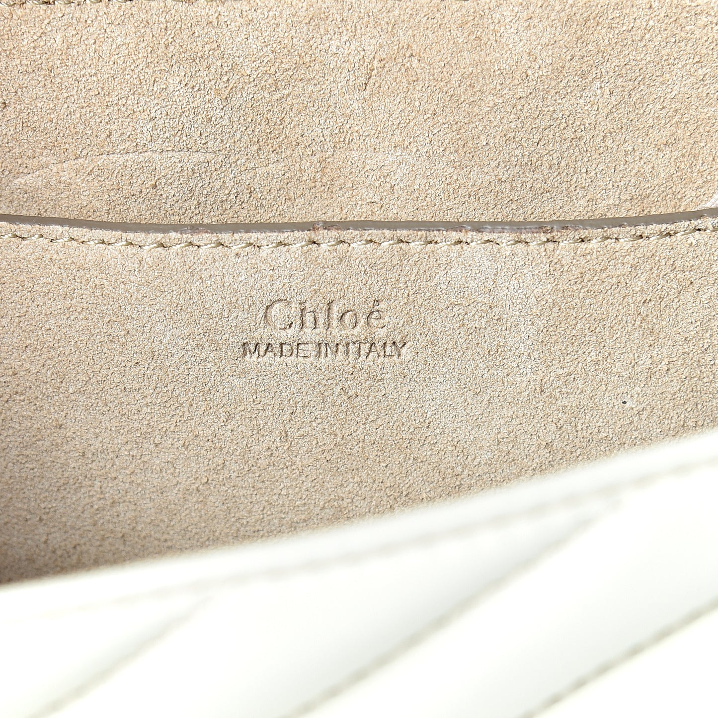 Calfskin Quilted Mini Drew Bijou Shoulder Bag Natural White