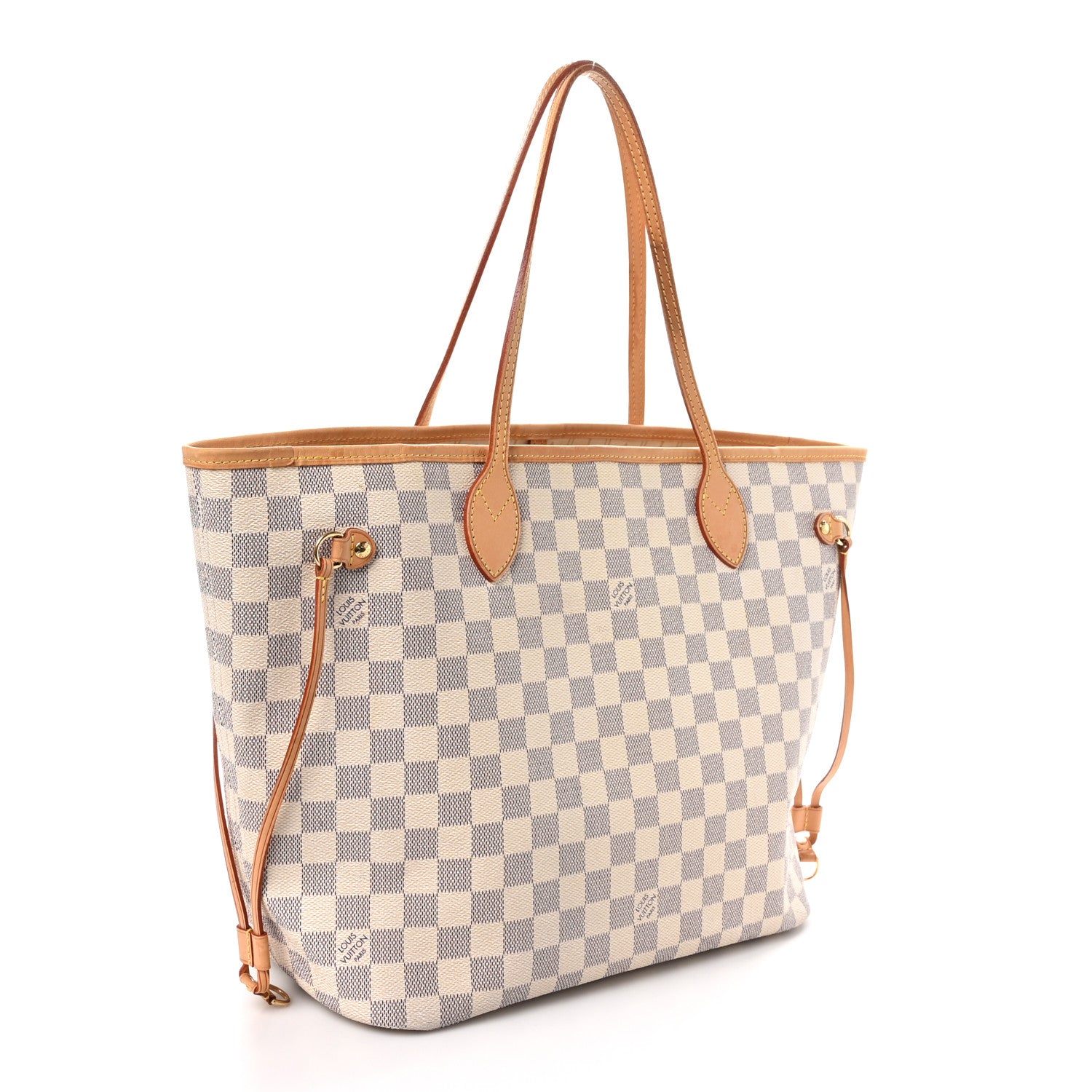 Louis Vuitton Damier Azur Neverfull MM 3 of 9