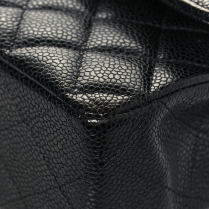 Chanel Caviar Quilted Medium Double Flap Black 10 of 12