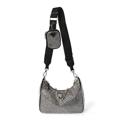Prada Satin Crystal Re-Edition 2005 Shoulder Bag Cristal 1 of 11