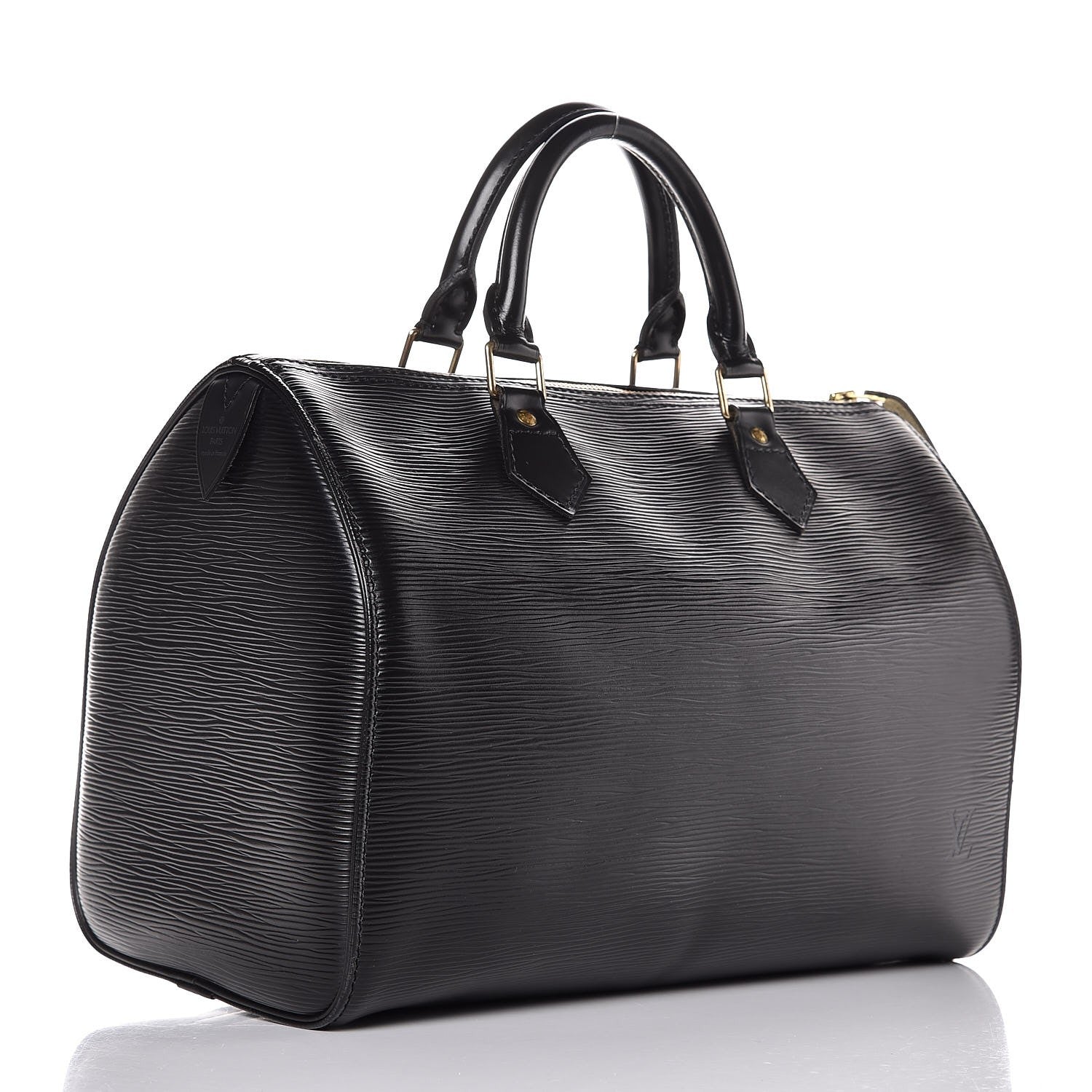 Louis Vuitton Epi Speedy 30 Black 3 of 8