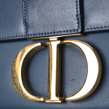 Christian Dior Smooth Calfskin 30 Montaigne Flap Bag Blue 13 of 14