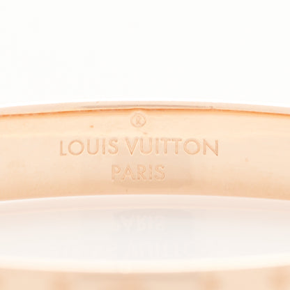 Louis Vuitton Brass Monogram Nanogram Cuff M Pink Gold 3 of 7