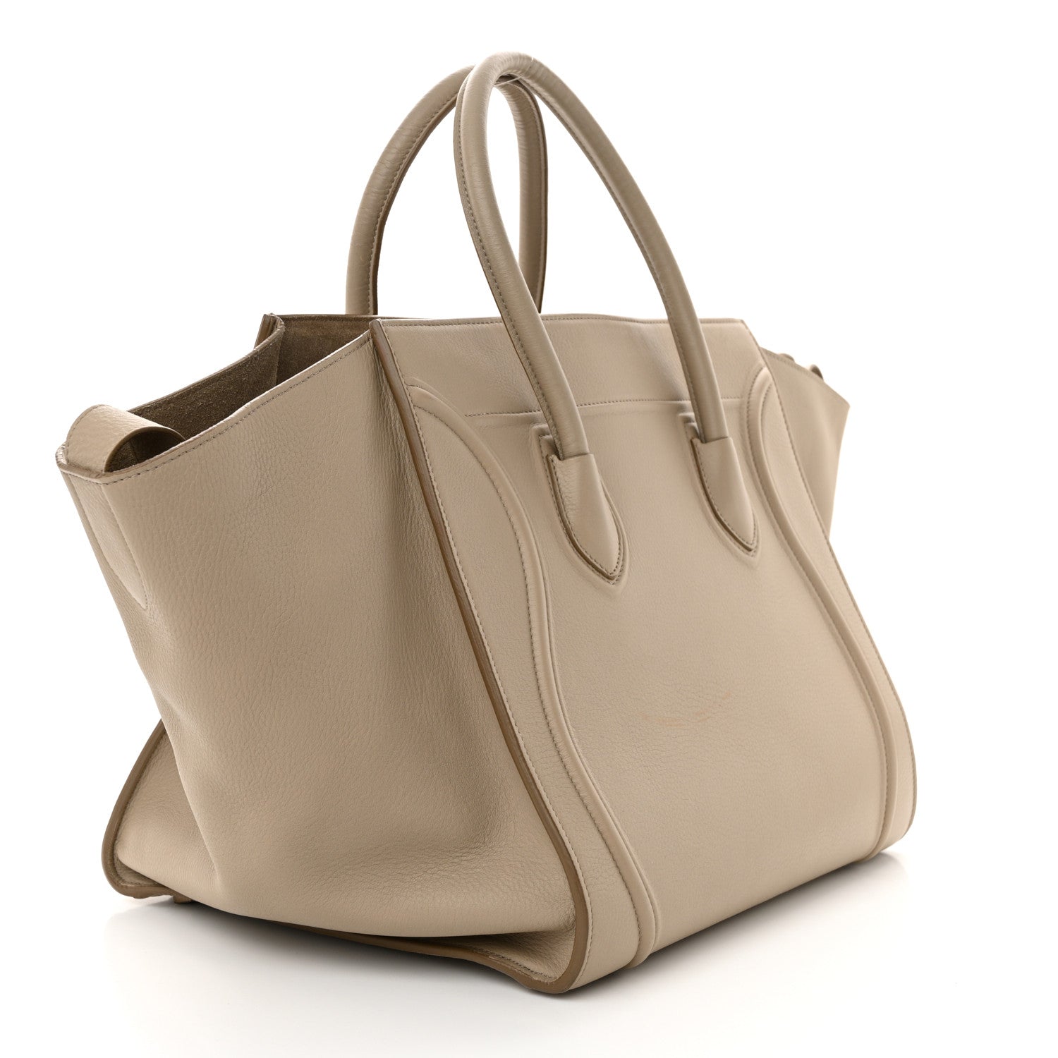 Celine Smooth Calfskin Medium Phantom Luggage Taupe 3 of 10