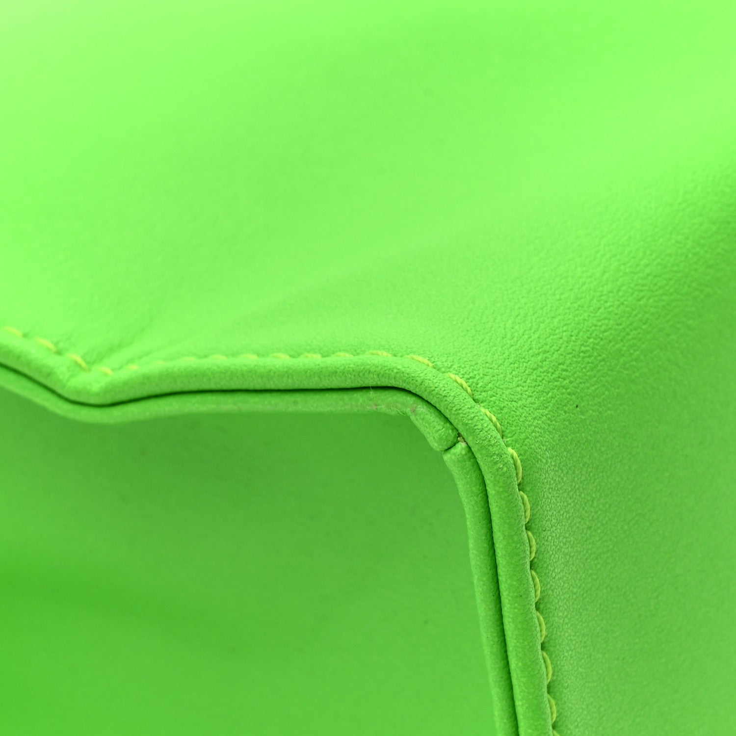 Telfar Vegan Leather Small Shopping Bag Highlighter Green 10 of 13