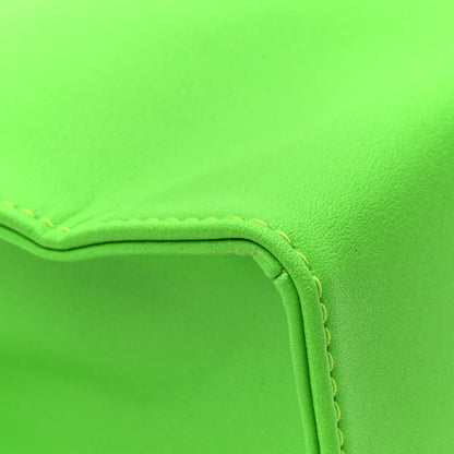 Telfar Vegan Leather Small Shopping Bag Highlighter Green 10 of 13