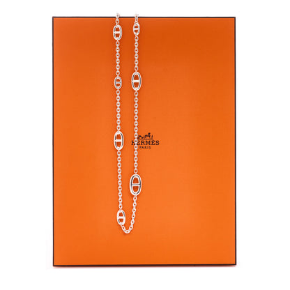 Hermes Sterling Silver Farandole Necklace 80 6 of 6