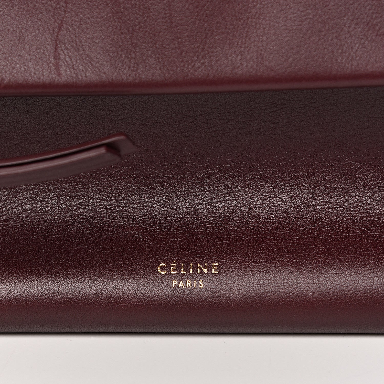 Celine Smooth Calfskin Flap Clasp Bag Burgundy 7 of 12