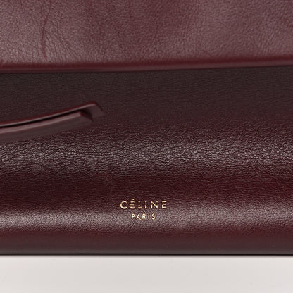 Celine Smooth Calfskin Flap Clasp Bag Burgundy 7 of 12