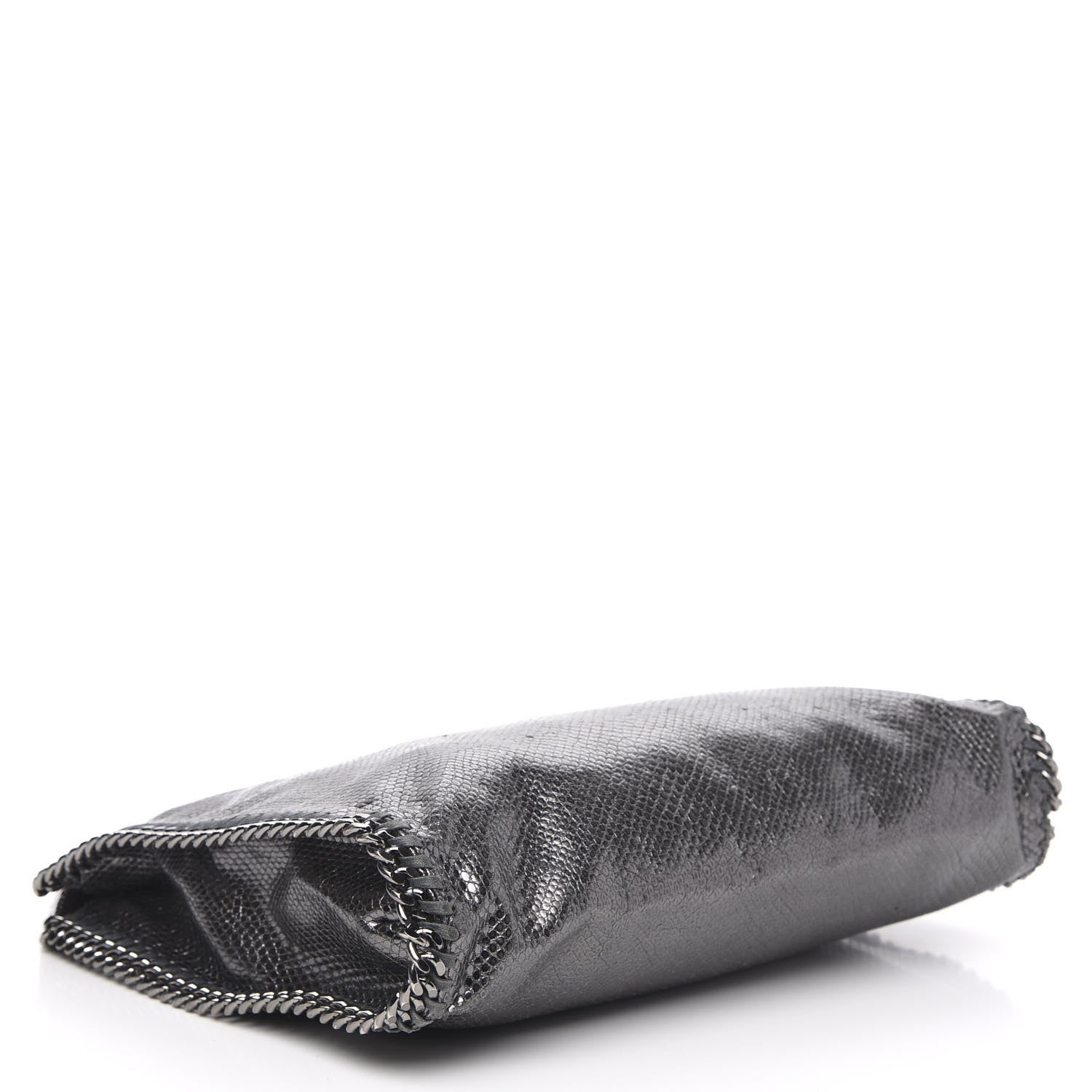 Stella McCartney Metallic Snake Print Small Falabella Tote Ruthenium 4 of 12