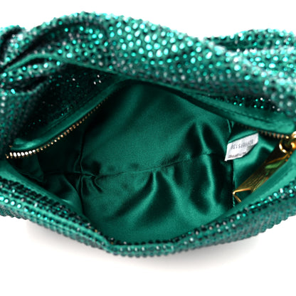 Bottega Veneta Crystal Embellished Satin Mini Hotfix Jodie Emerald 5 of 11
