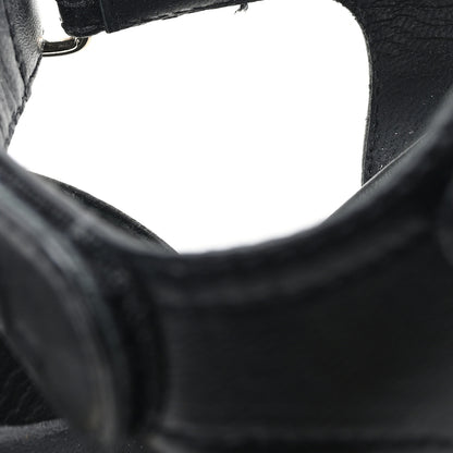 Chanel Lambskin CC Turnlock Sandals 41 Black 10 of 10