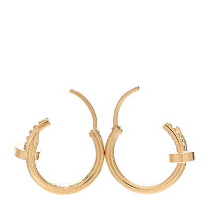 Cartier 18K Yellow Gold Mini Juste Un Clou Hoop Earrings 3 of 5