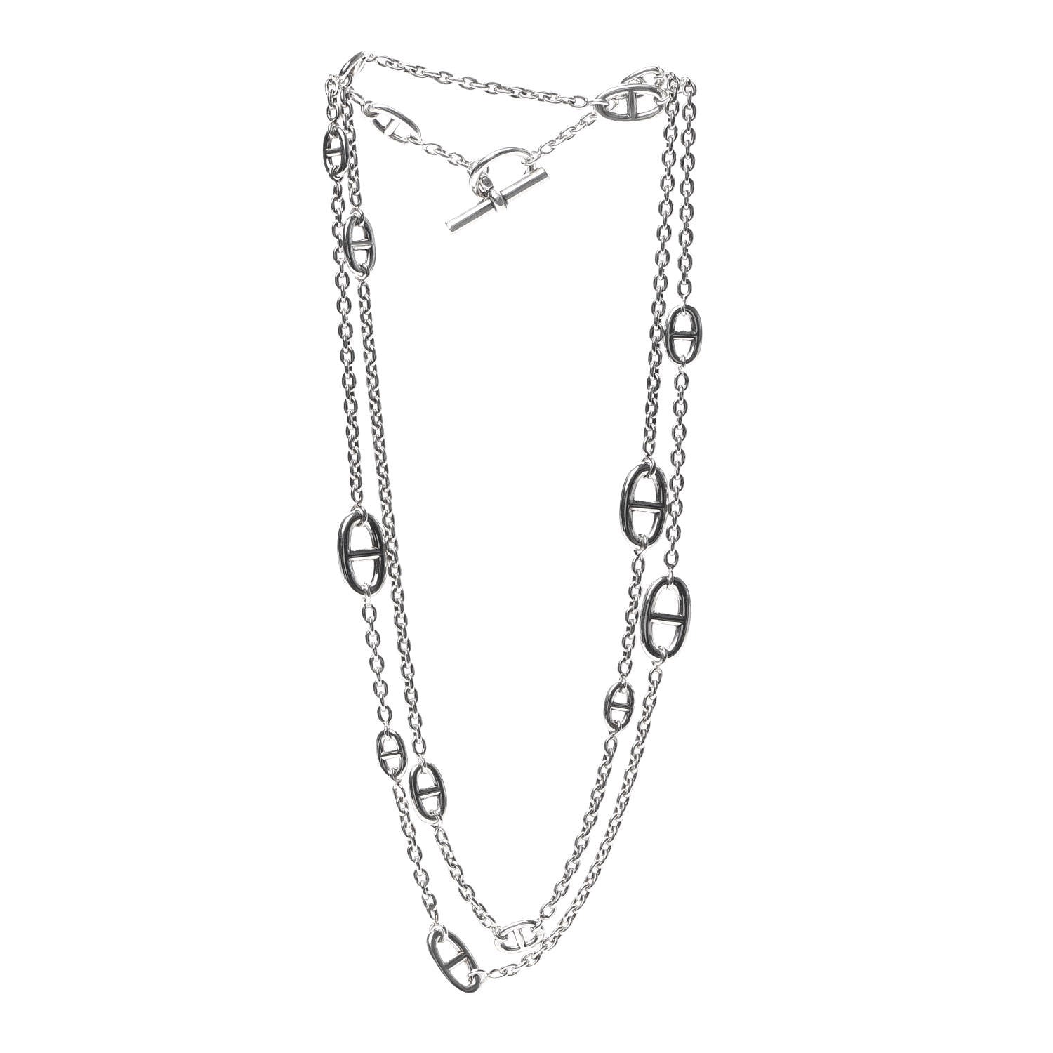 Hermes Sterling Silver Farandole Necklace 120 3 of 5
