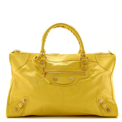 Balenciaga Agneau Giant 12 Gold Hardware Work Curry 1 of 11