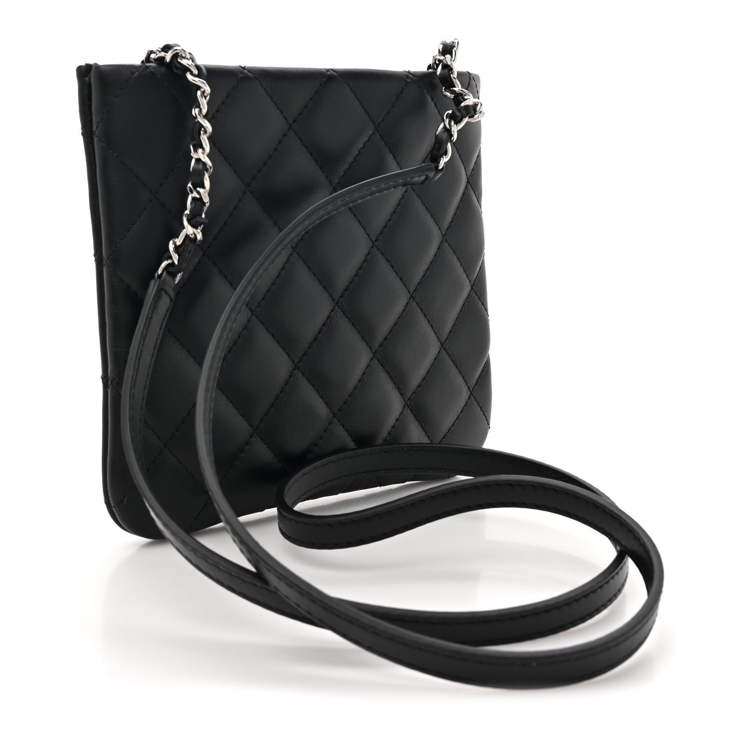 Chanel Lambskin Quilted Crossbody Bag Black 3 of 11