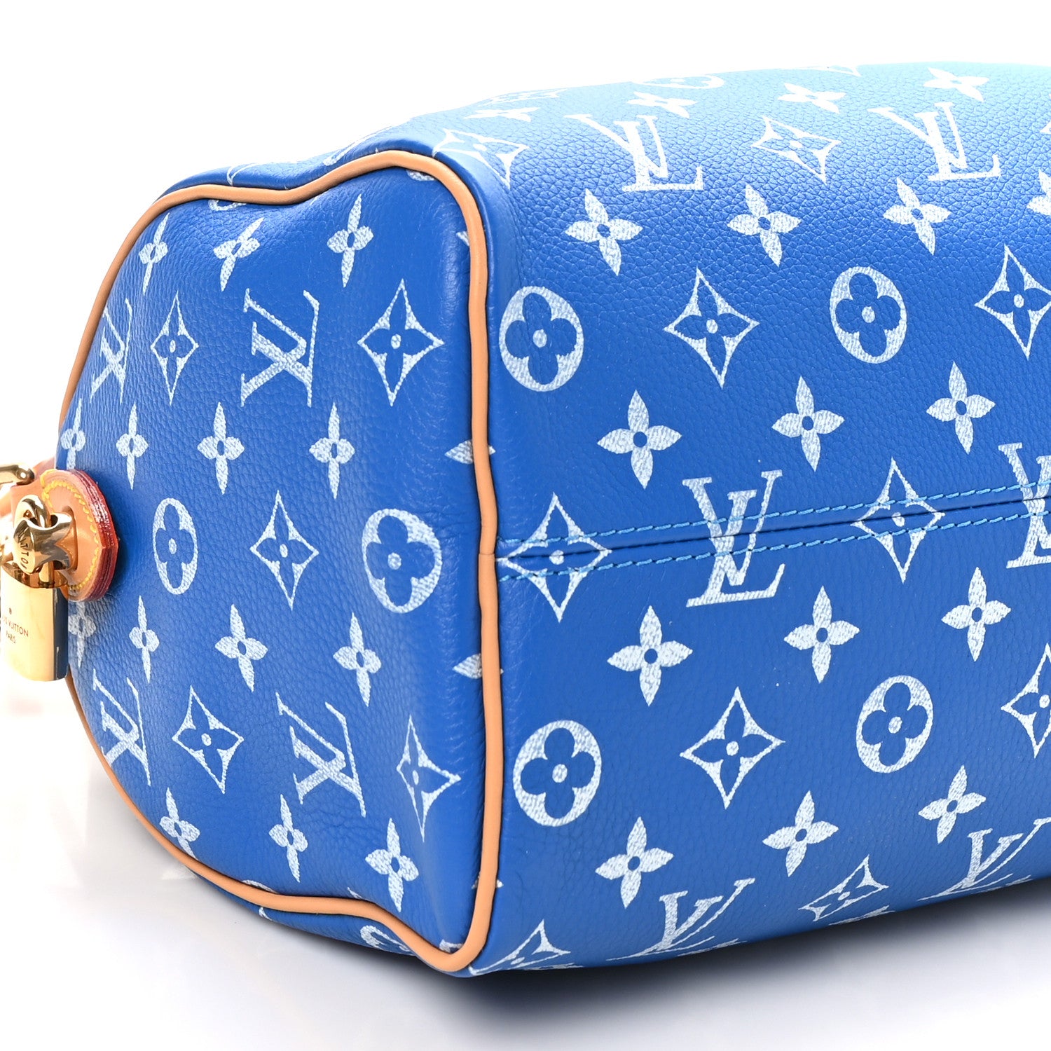Louis Vuitton Calfskin Monogram Speedy P9 Bandouliere 25 Blue 10 of 11