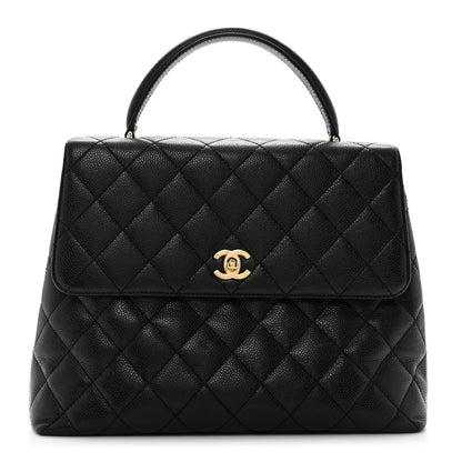 Chanel Caviar Quilted Jumbo Kelly Flap Black 1 of 11