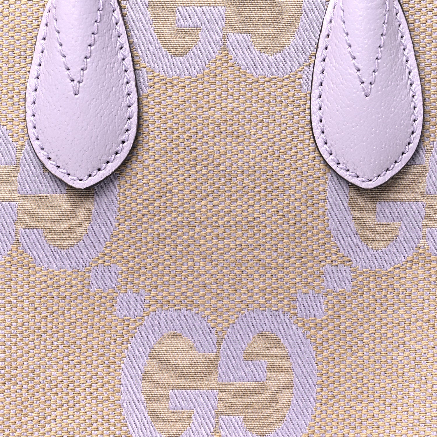 Gucci Monogram Jumbo GG Textured Dollar Calfskin Mini Tote Bag Beige Lapis 8 of 11