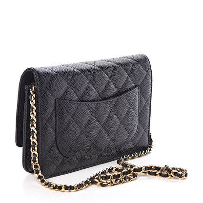 Chanel Caviar Quilted Wallet On Chain WOC Black 3 of 11