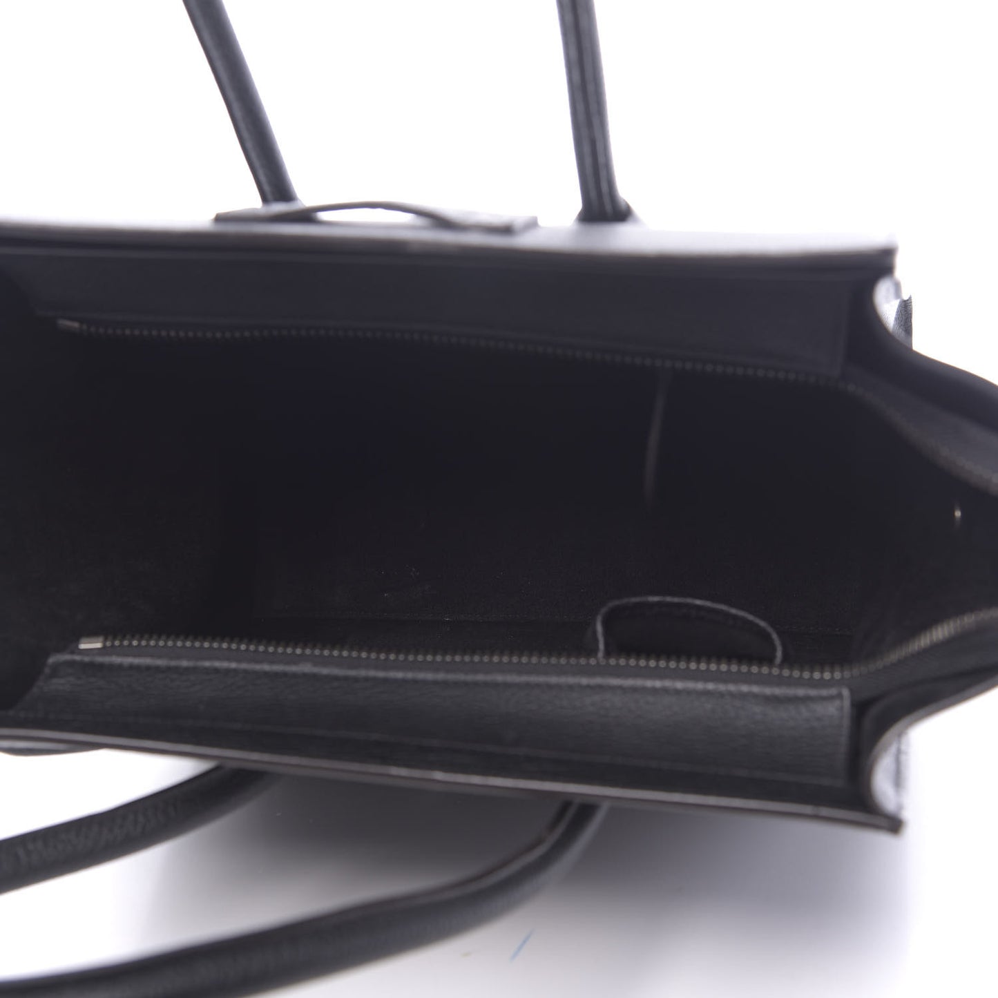 Drummed Calfskin Micro Luggage Black